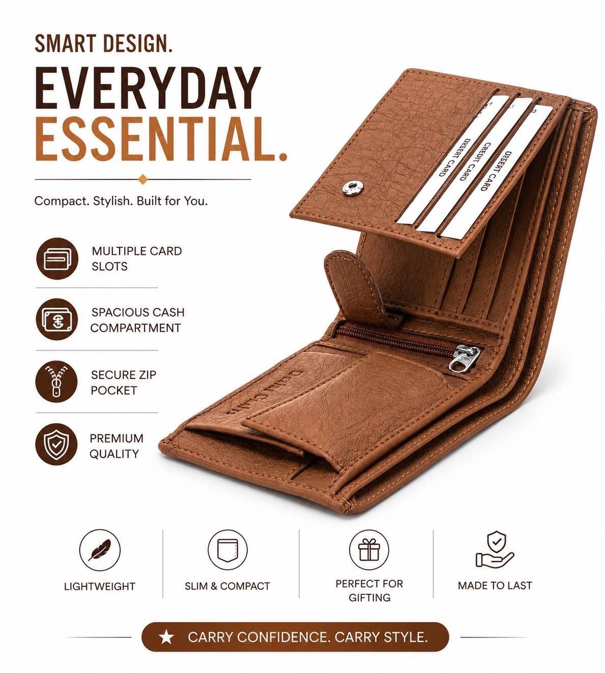 Short Wallet For Men